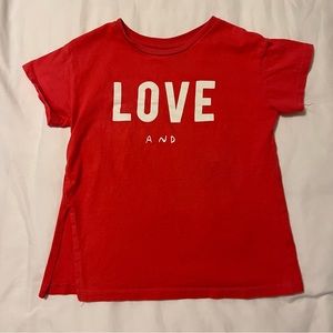 Zara girls pink pizza tshirt